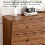 Chrangmay Modern Chest of Drawers with 6 Drawers,Deep Drawers,Clothes Organizer,Large Storage Cabinet for Living Room, Bedroom,Hallway,with Anti-Tipping Device, Brown - Image 5