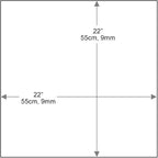 Dulles Glass 22 inch Square Glass Table Top - Image 3