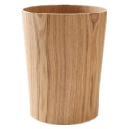 2.3 Gallons Wood Trash Can Wastebasket by BISOZER