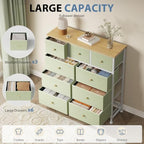 DUMOS 9 Drawer Dresser for Bedroom, Storage Organizer Chest of Drawers - Image 4