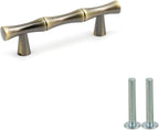 2PCS Bamboo Pull, Bronze Antique Brass Zinc Alloy Cabinet Handles, 2.5 Inch - Image 2