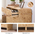 Curved Drawer Dresser for Bedroom with 8 Drawers, 54'' Wide Chest of Drawer - Image 5