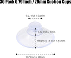 30 Pack Glass Table Suction Cups - 20mm Rubber Suckers Without Hooks - Image 4