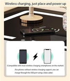 Smart Nightstand with Wireless Charging and Touch Sensing, Night Table Bedside - Image 5