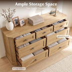 7 Drawers Dresser for Bedroom, 54" Wide Chest of Drawers w/Charging Station - Image 3