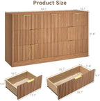 7 Drawer Dresser for Bedroom, Fluted Modern Chest of Drawers - Image 2