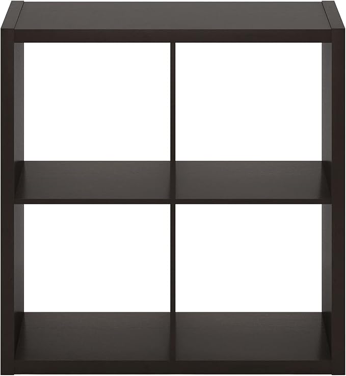 Furinno CUBICLE Book Shelf, 4-Cube Bookshelf, Extra Thick Frame Reversible - Image 9