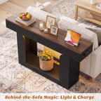 Homieasy Console Table, 47" Entryway Table with Charging Station - Image 5