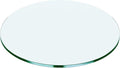 17" Round Tempered Glass Table Top by Unknown