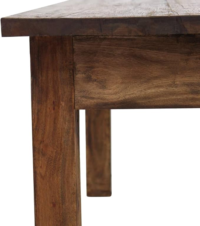 Wooden Coffee Table, Side Table Solid Reclaimed Wood 38.6"x28.7"x17.7" -AA - Image 5