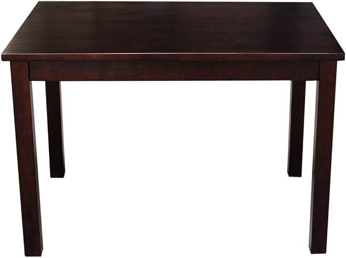 HomeStock Asian Aesthetics Table, Java Finish, Solid Hardwood, Ready to Assemble - Image 6