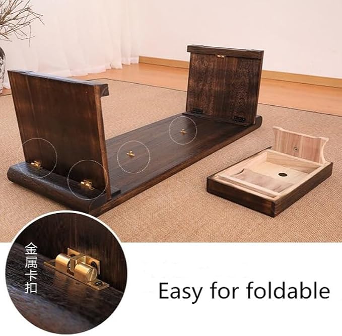 LUNIZ Nightstand Sofa Table Wooden Floor Table - Image 6