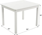 Humble Crew Kids Wooden Table and 4 Chairs Set, and Snack Time - Image 3