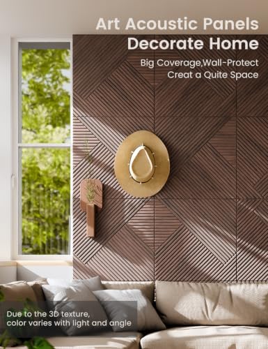 Fluxynara 6-Pack Felt Bulletin Board,Walnut Diamond Chevron-1 - Image 4