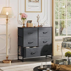 WLIVE Dresser for Bedroom with 6 Drawers, Dark Grey - Image 2