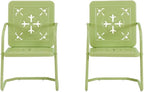 Crosley Furniture Azalea 2-Piece Outdoor Chair Set, Vintage Retro Metal Patio - Image 4