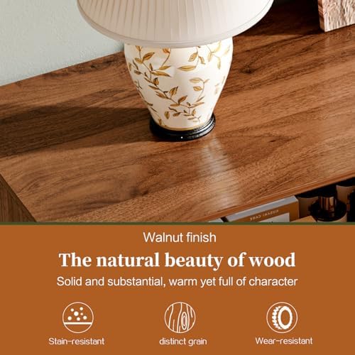 Chrangmay Modern Chest of Drawers with 9 Drawers,Deep Drawers,Clothes Organizer,Large Storage Cabinet for Living Room, Bedroom,Hallway,with Anti-Tipping Device, Caramel - Image 6