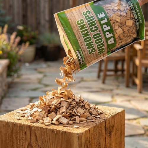 Apple Wood Smoking Chips 2 lb – Natural Fruit Wood Chips for Smoker & Grill, Mild Sweet Smoke Flavor for Chicken, Pork & Fish, Clean Burning, No Chemicals - Image 3