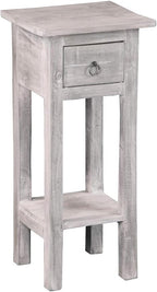 Sunset Trading Shabby Chic Cottage Accent Table, Distressed Light Gray by SunsetTrading