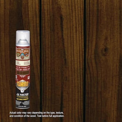Ready Seal Exterior Wood Stain & Sealer, Dark Walnut, Turbo Spray - Image 2