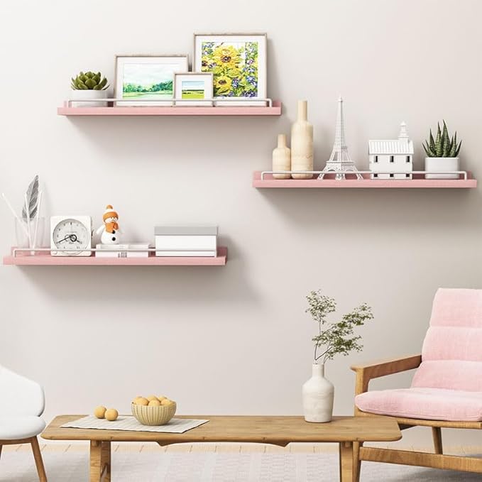 RYOFOBETTO 22 inches Long Floating Shelves, Bathroom Decor Shelves Over Toilet - Image 6