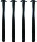 QLLY 24 inch Adjustable Metal Desk Legs, Heavy Duty Furniture Table Legs by QLLY