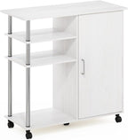 Furinno Helena Rolling Cart, 4-Tier Rolling Utility Cart - Image 6