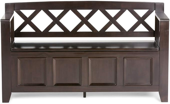 SIMPLIHOME Amherst Entryway Storage Bench - Image 5