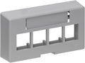 Leviton 4-Port QuickPort Extended Depth Modular Furniture Faceplate by Leviton