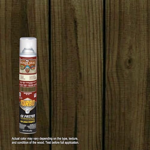 Ready Seal Exterior Wood Stain & Sealer, Mission Brown, Turbo Spray - Image 2