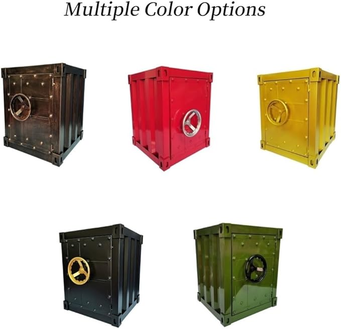 Industrial Style Storage Cabinet, Retro Iron Bedside Table, Creative Design End - Image 6