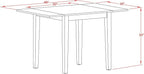 East West Furniture NDNO3-LWH-W 3 Piece Dining Room Table Set Contains a - Image 8