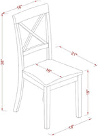 East West Furniture BOC-CAP-W Boston Dining Room Chairs - Image 2