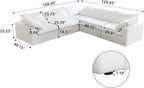 JACH V-Shaped Couch Sectional for Living Room, 5-Seats Modular Convertible - Image 2