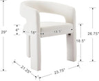 BESTANO Set of 2 Modern PU Leather Upholstered Dining Chairs - Image 3