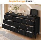 RoyalCraft 7 Drawer Dresser for Bedroom, 53" Wide, Wooden Chest of Drawers - Image 3