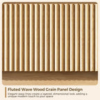Jocoevol 6 Drawer Fluted Dresser, Modern Chest of Drawers for Bedroom with Hidden Handles, Wood Storage Organizer Cabinet for Living Room & Entryway, Natural Oak (15.7" D x 47.3" W x 31.6" H) - Image 5
