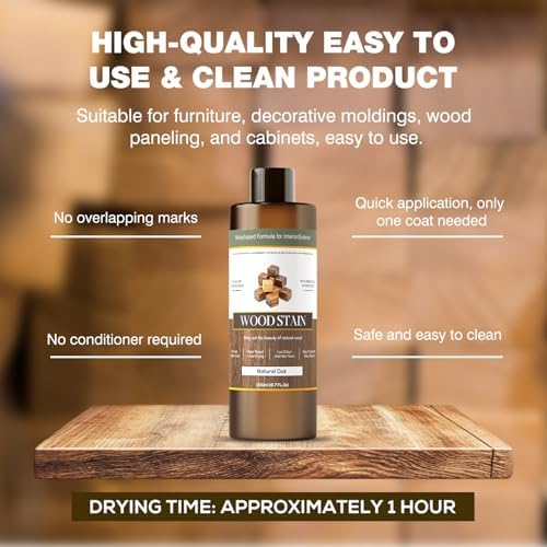 Wood Stain - Stain for Wood - Natural Stain for Furniture - 6.7oz - Image 2