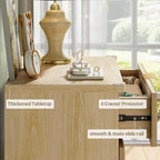 Wood Tall 5 Drawers Dresser, 27.6" W Fluted Modern Dressers for Bedroom - Image 5