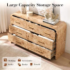 Curved Drawer Dresser for Bedroom with 7 Drawers, 54'' Wide Chest of Drawer - Image 4