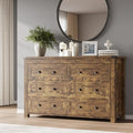 BORNOON 6-Drawer Dresser, Modern Wooden Storage Chest of Drawers, Dresser TV Stand, Wood Drawer Organizer with Metal Handles for Bedroom, Living Room, Hallway by BORNOON