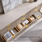 T4TREAM 63" Wide Fluted 9 Drawer Dresser for Bedroom, White Alder - Image 6