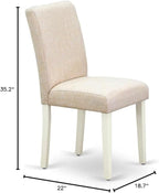 East West Furniture ABP2T02 Abbott Parson Dining Room Chairs - Image 3