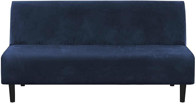 H.VERSAILTEX Real Velvet Futon Cover Armless Sofa Covers Sofa Bed Covers by HVERSAILTEX