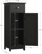 Iwell Bathroom Storage Cabinet, Small Bathroom Floor Cabinet - Image 3