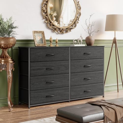 Furnulem Wide Dresser for Bedroom, TV Stand for 55'', 8 Drawer Dorm Dresser - Image 4
