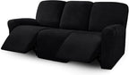 ULTICOR Velvet 8-Pieces Recliner Sofa Covers Stretch Reclining Couch Covers by ULTICOR