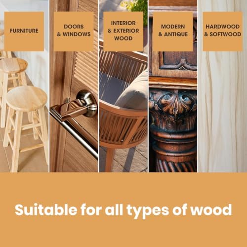 Furniture Clinic Wood Stain | Natural Oak | Water Based | Fast Drying, Low Odor, & Non-Toxic | for Indoor & Outdoor Furniture and More | Multiple Finishes | (8.5oz / 250ml) - Image 5