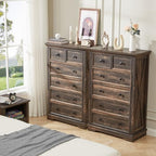 Farmhouse 6 Drawers Dresser Chests for Bedroom,Tall Chest of Drawers - Image 7