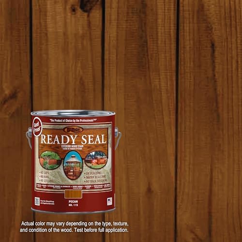 Ready Seal Exterior Wood Stain & Sealer, Pecan, 1 Gallon - Image 2